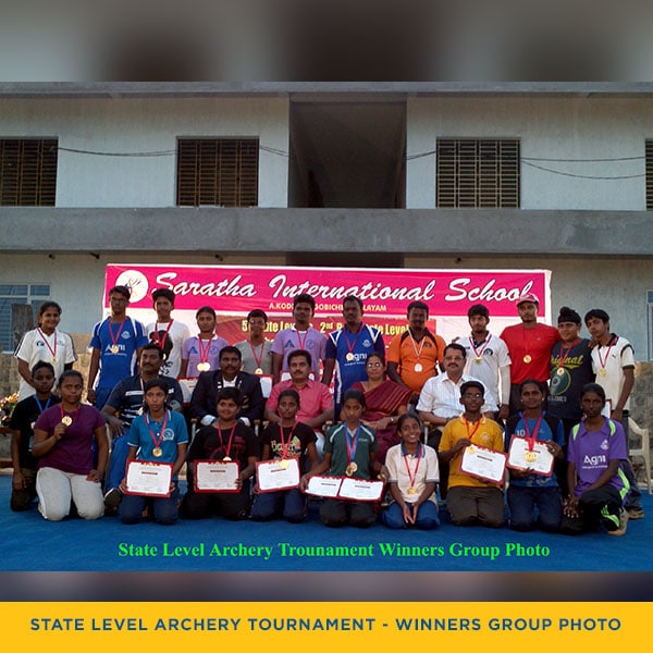 State Level Archery Tournament Winners Group Photo