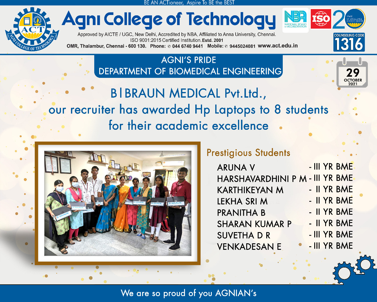 Agni’s pride from Bio Medical Engineering