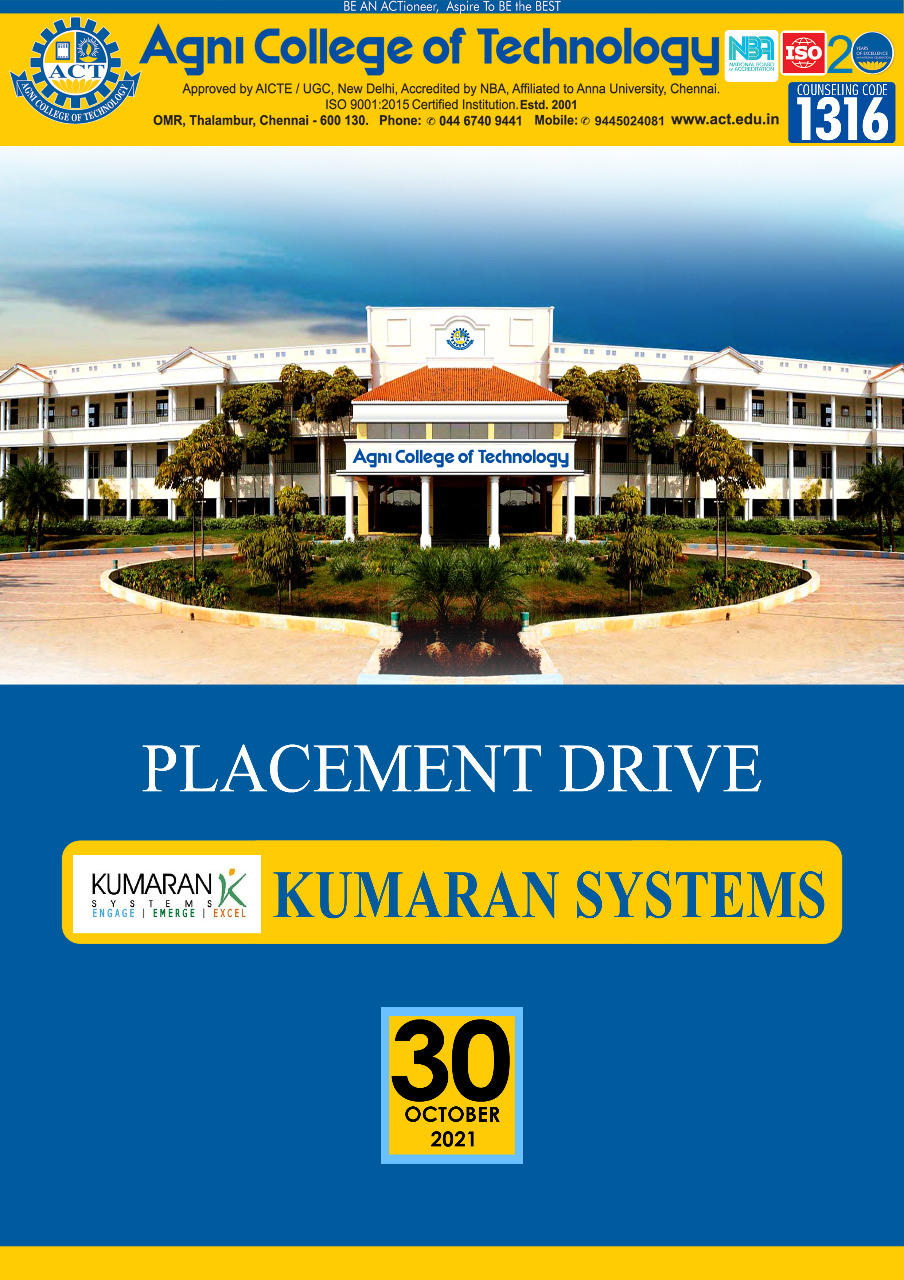 Placement Drive@ Kumaran Systems