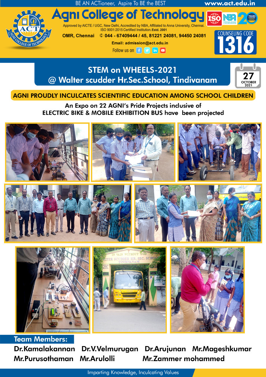 STEM on Wheels @ Walter scudder Hr. Sec. School, Tindivanam