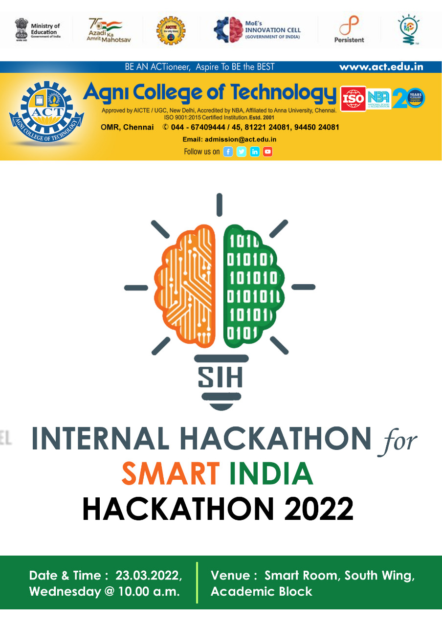 Internal Hackathon Smart India Hackathon 2022