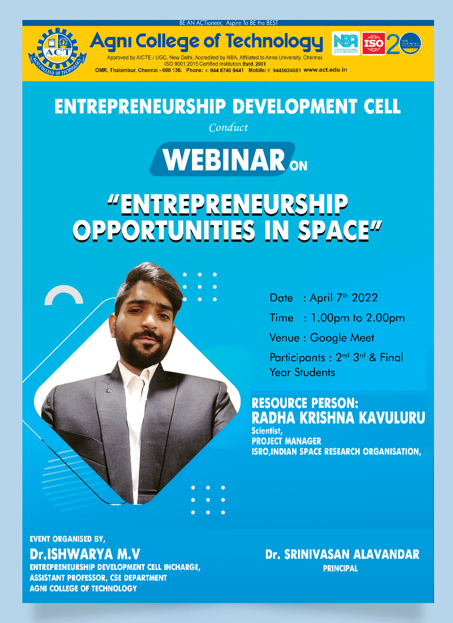 Entrepreneurship Opportunities in Space