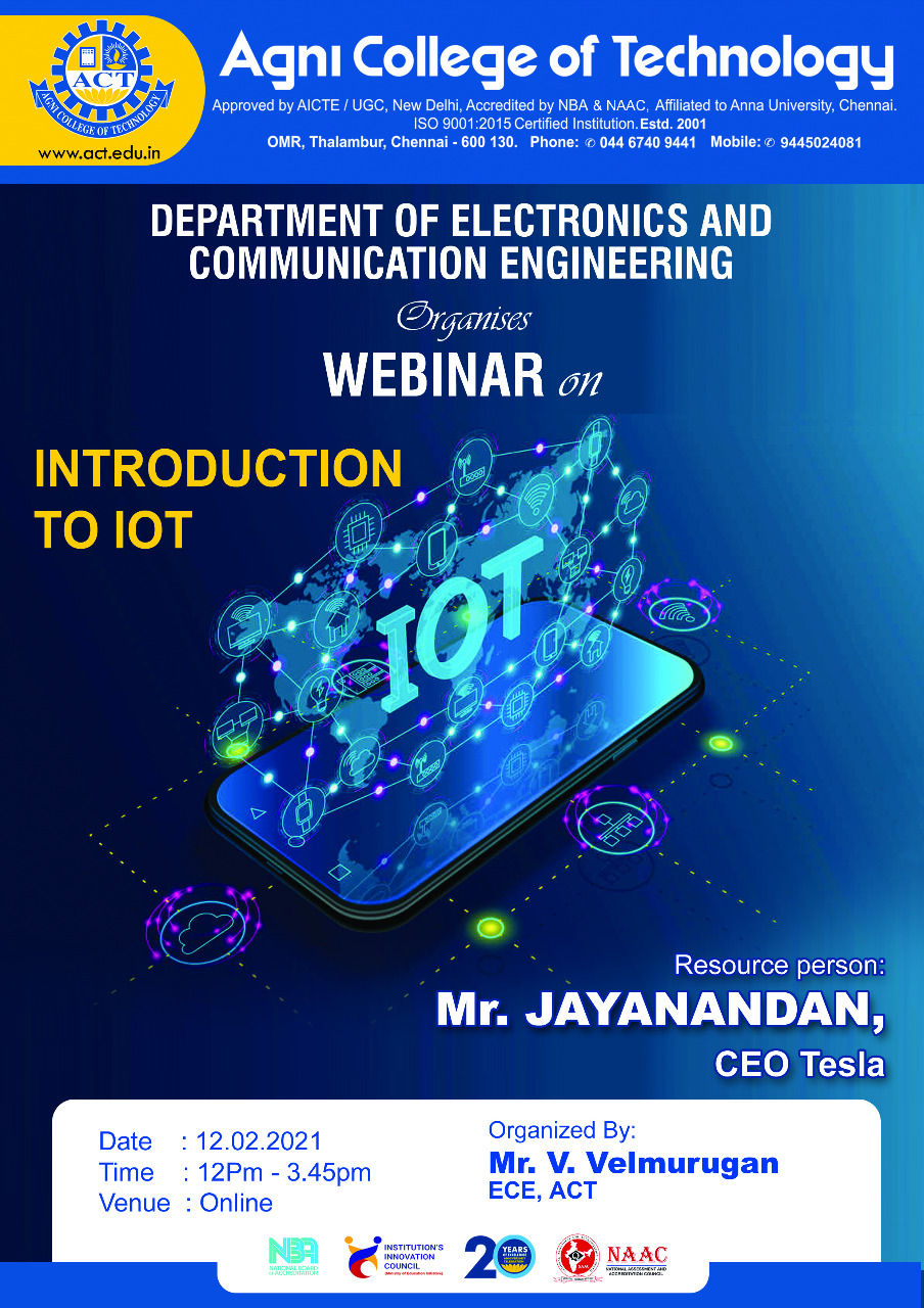 Webinar on Introduction to IOT
