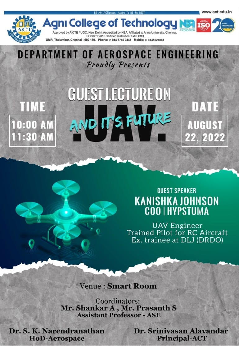 Guest Lecture on UAV and it’s Future
