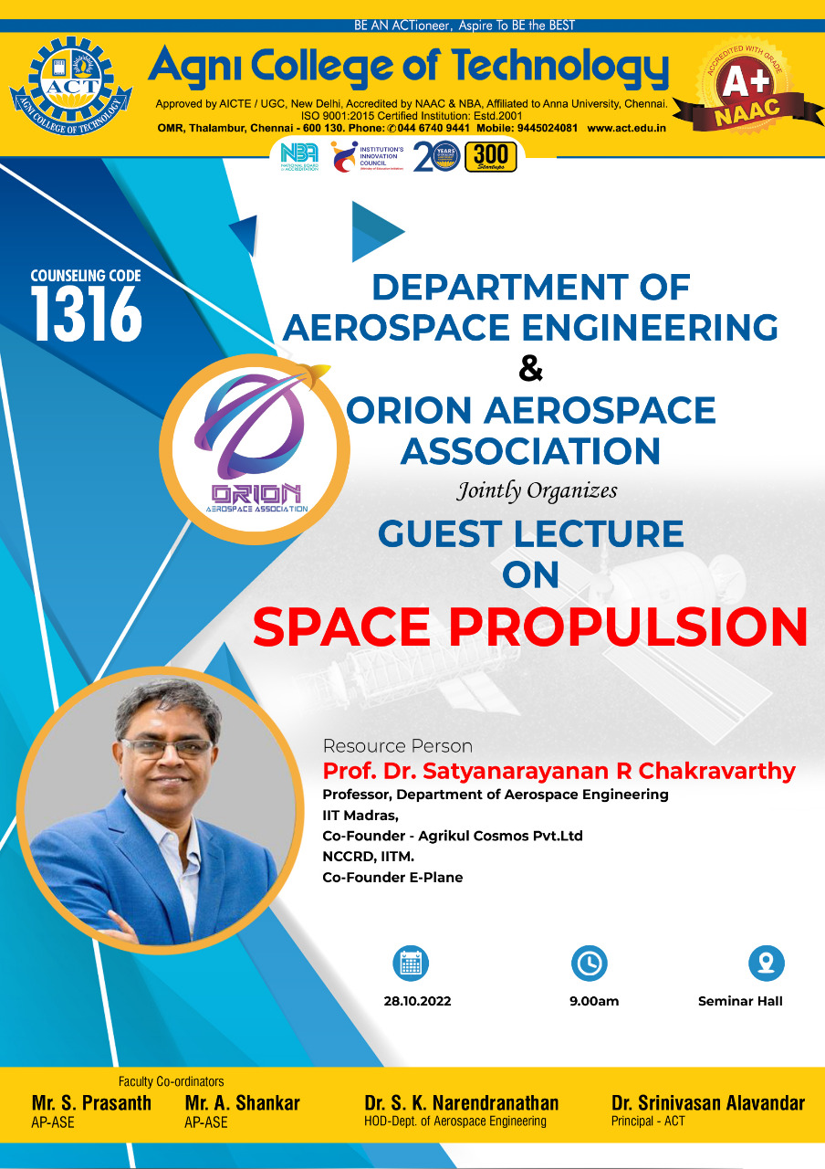 Guest Lecture on Space Propulsion