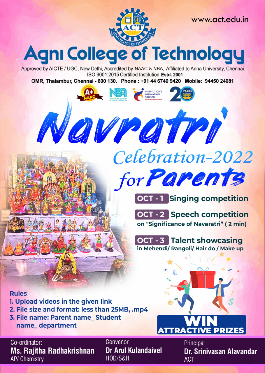 Navaratri Celebration 2022 for Parents