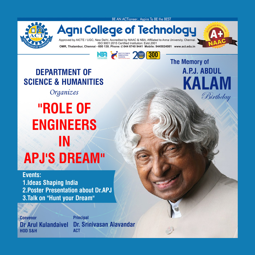 Role of Engineers in APJ’s Dream