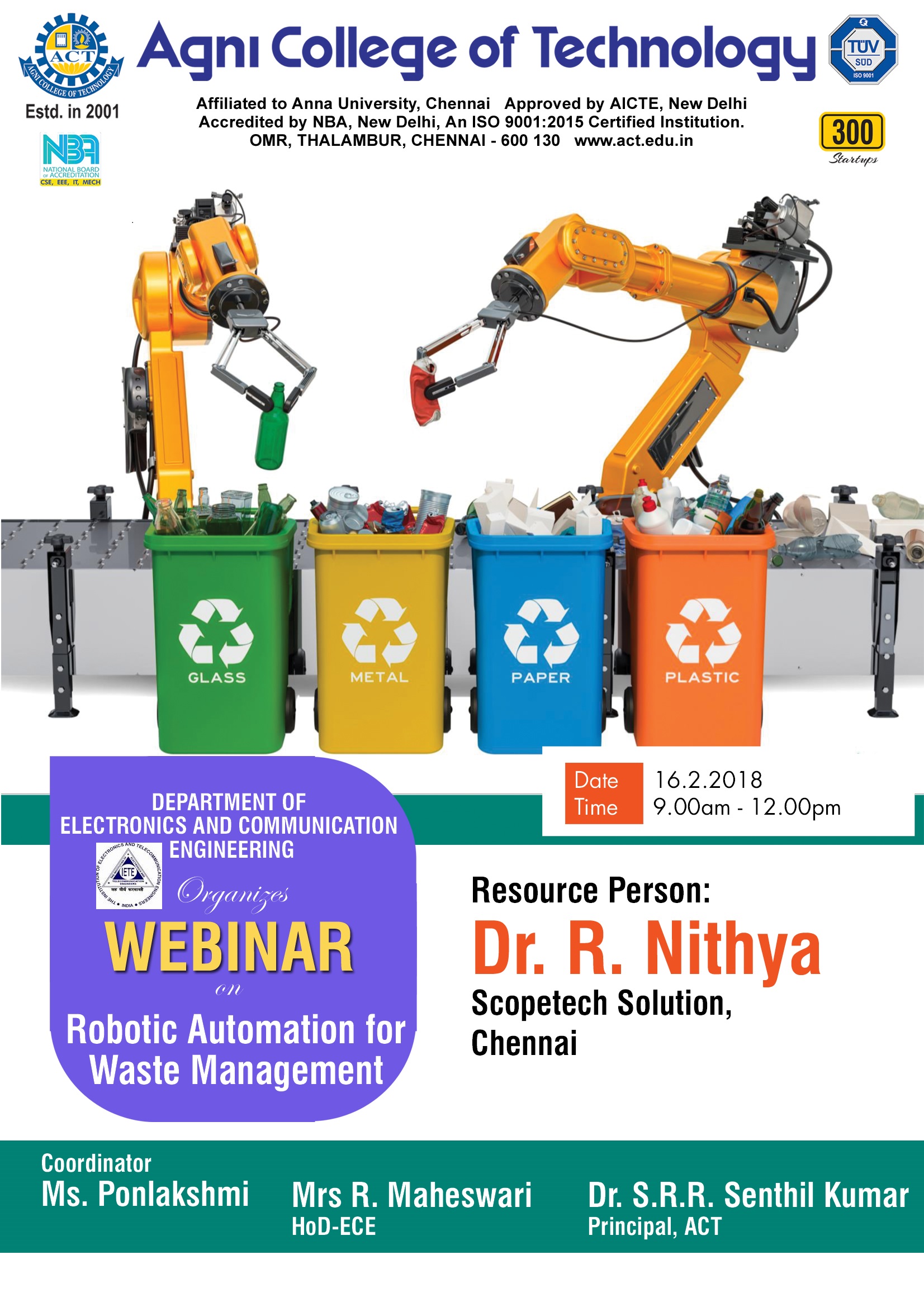 Webinar on Robotic Automation for Waste Management