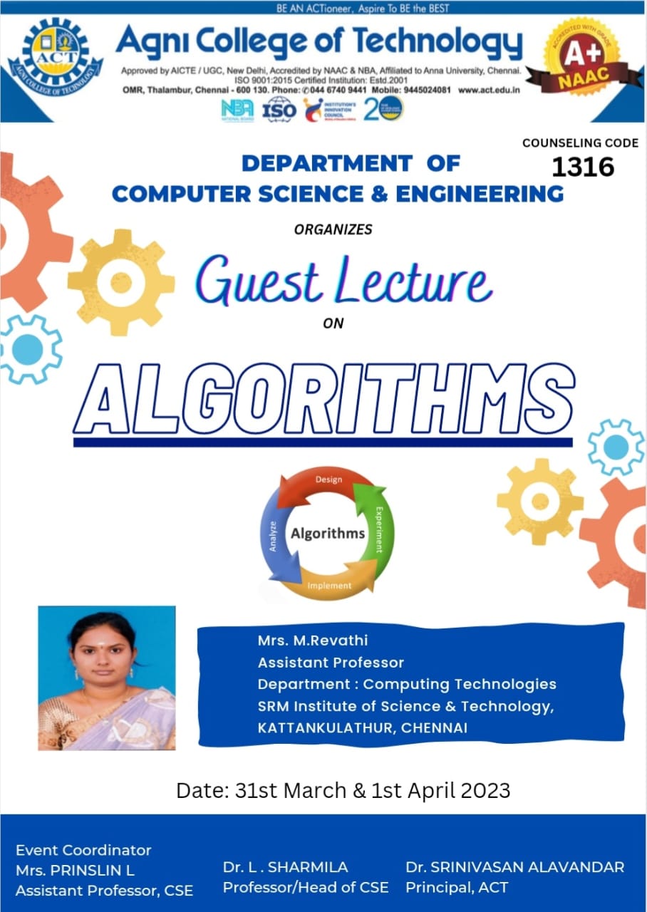 Guest Lecture on Algorithms
