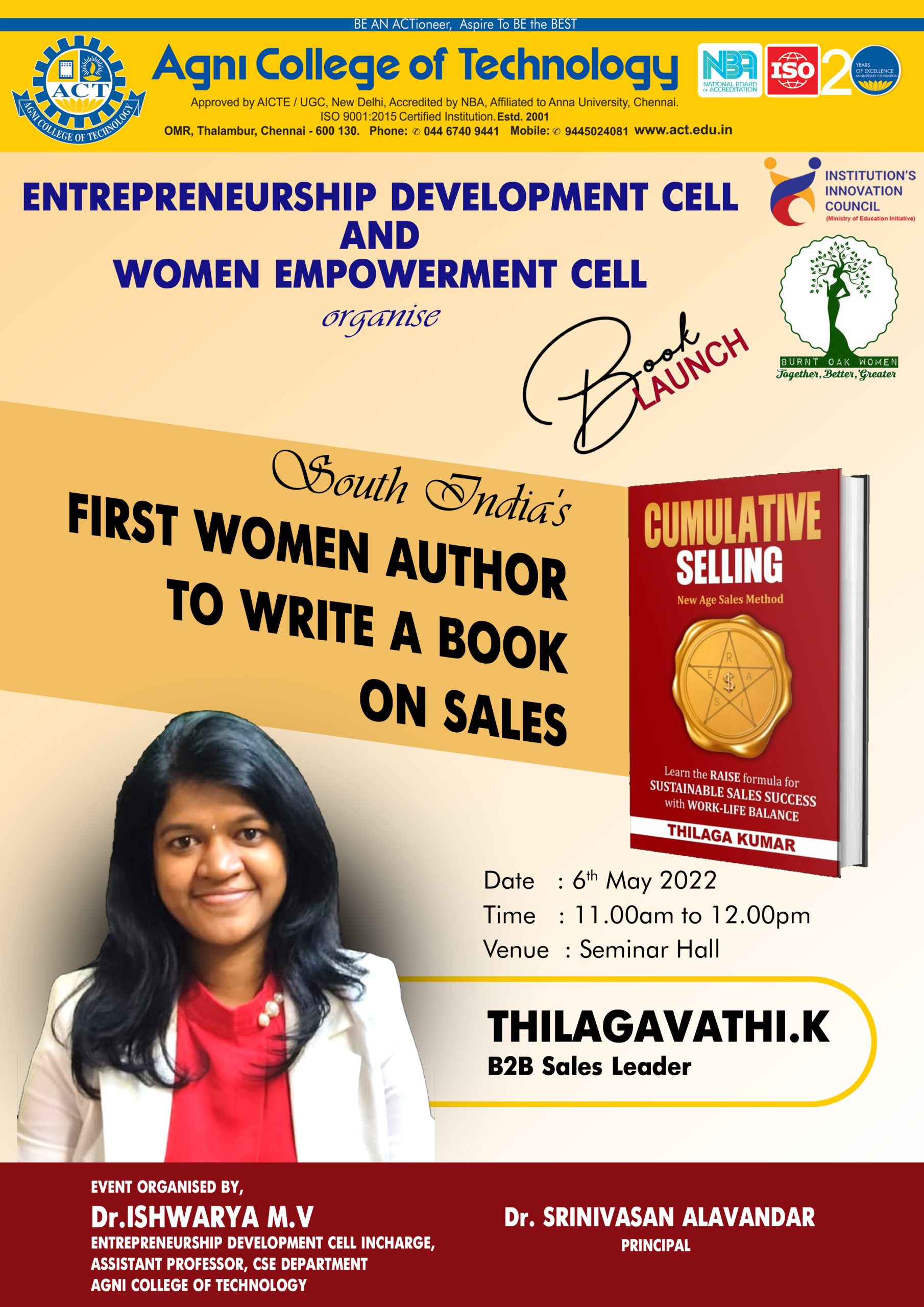 Book Launch of First Women Author to write a book on Sales
