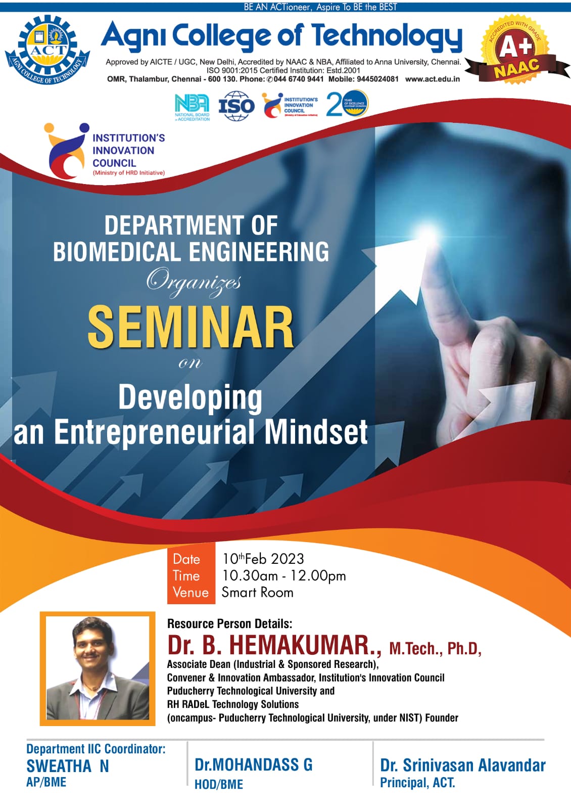 Seminar on Developing an Entrepreneurial Mindset