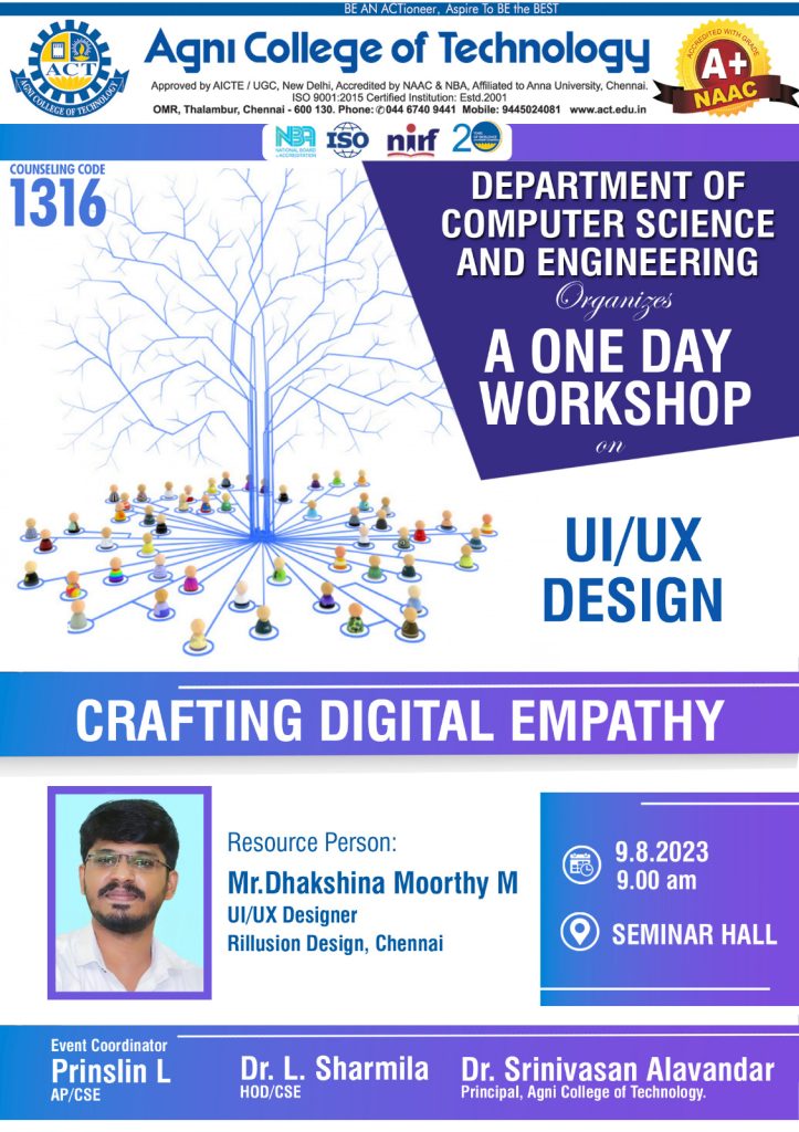 A One Day Workshop on UI/UX Design - Agni College of Technology (ACT)