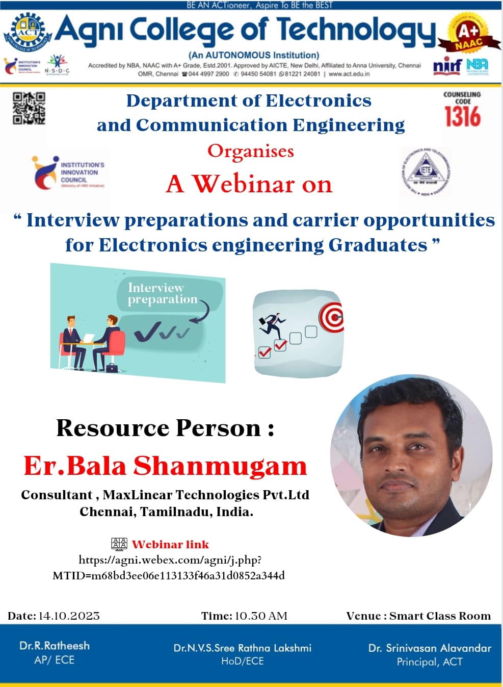 A Webinar on Interview preparations and Career opportunities for Electronics Engineering Graduates