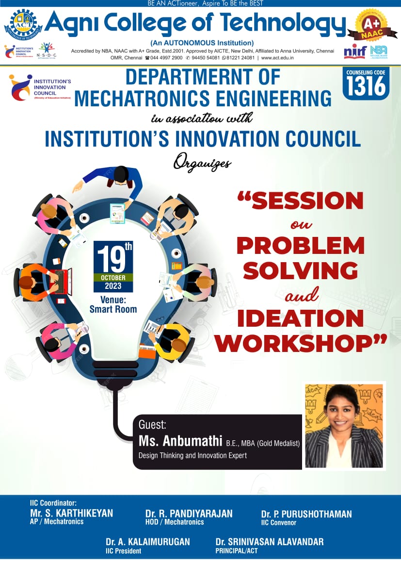 Session on Problem Solving and Ideation Workshop