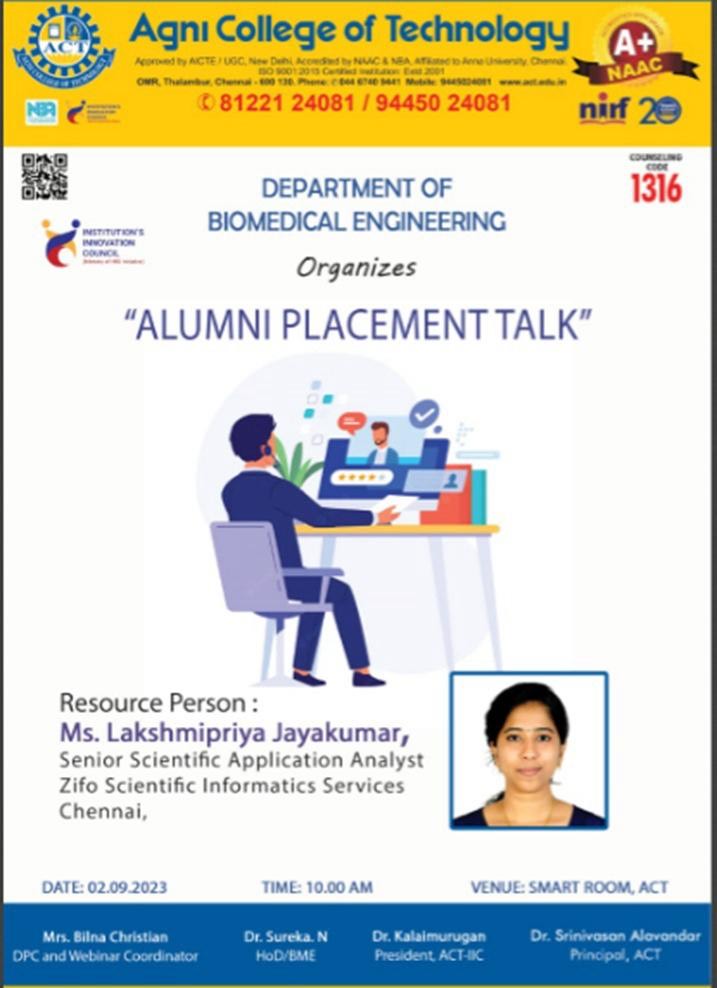 Alumni Placement Talk