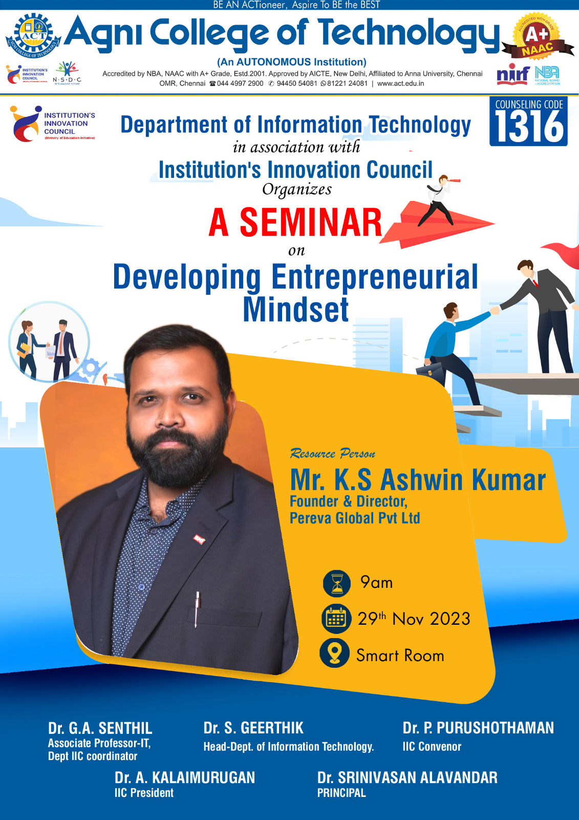 Seminar on Developing Entrepreneurial Mindset