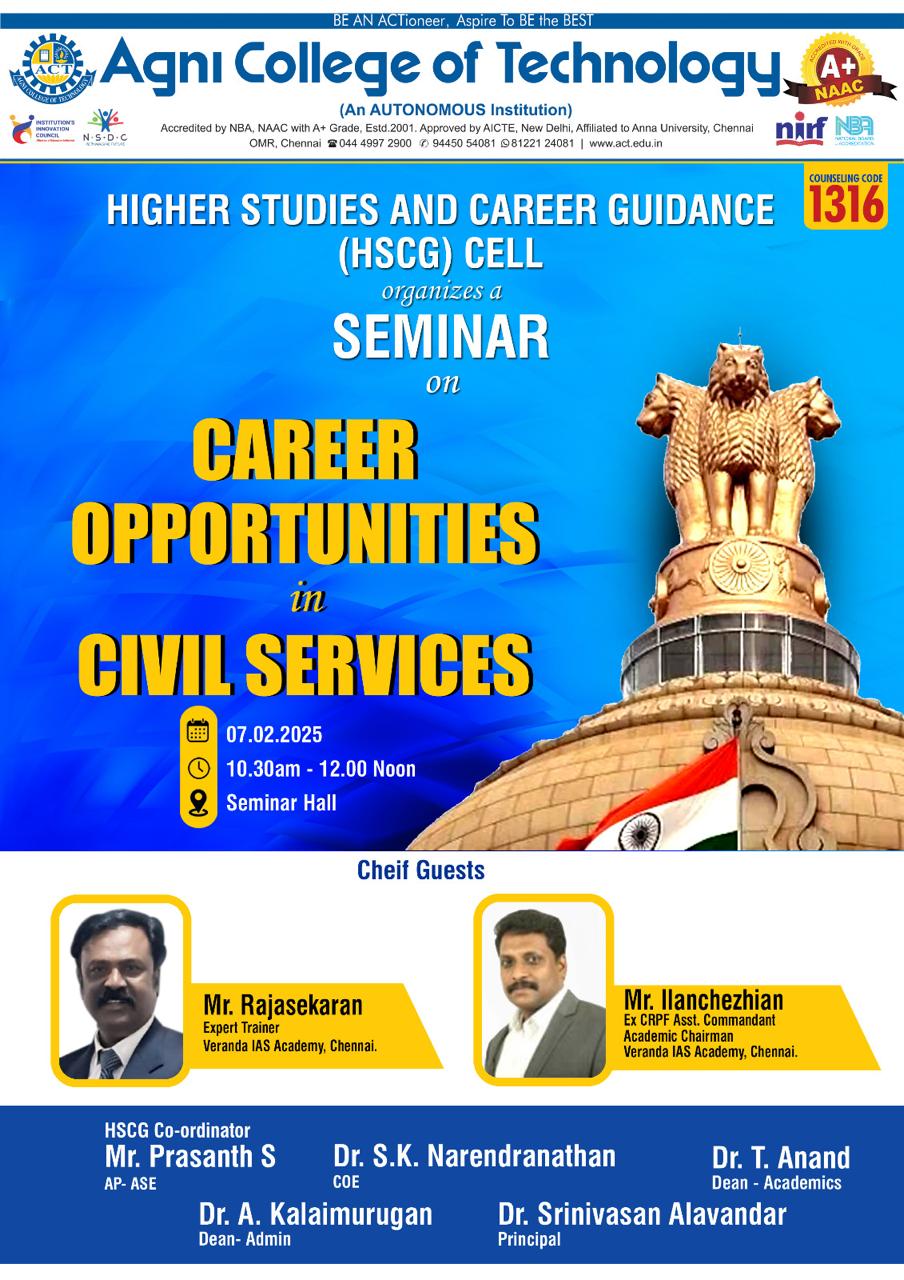 Seminar on Career Opportunities in Civil Services