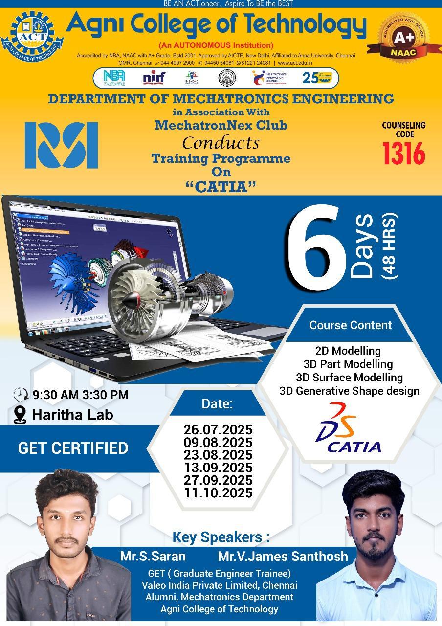 Training Program on CATIA