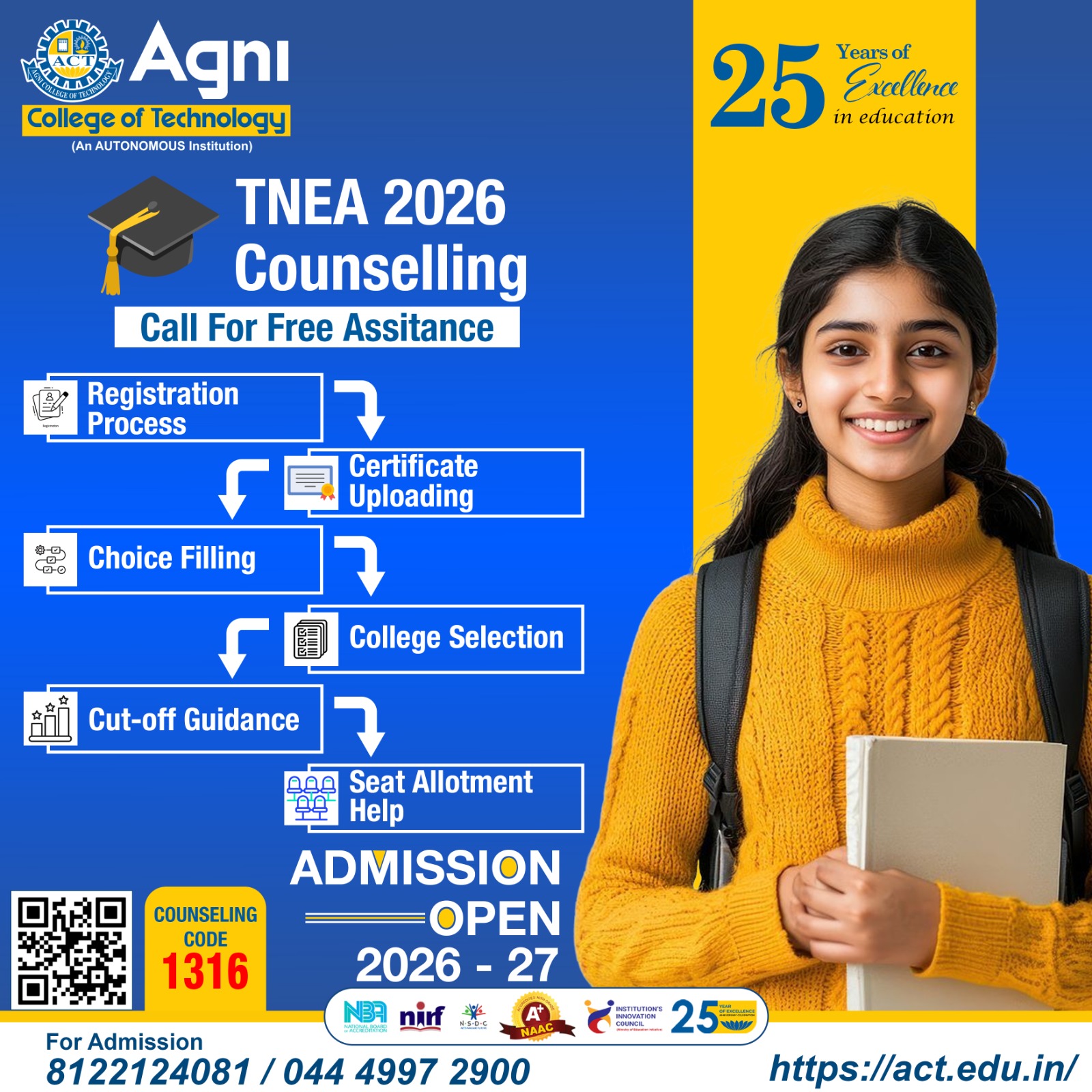 TNEA Counselling 2026 Guide – Agni College of Technology Chennai