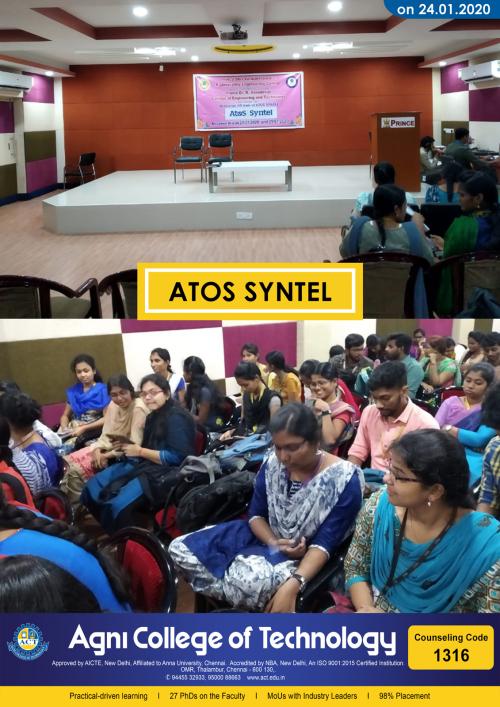 ATOS SYNTEL PLACEMENT DRIVE