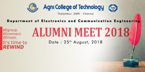 Dept of ECE : Alumni Meet on 25.08.2018