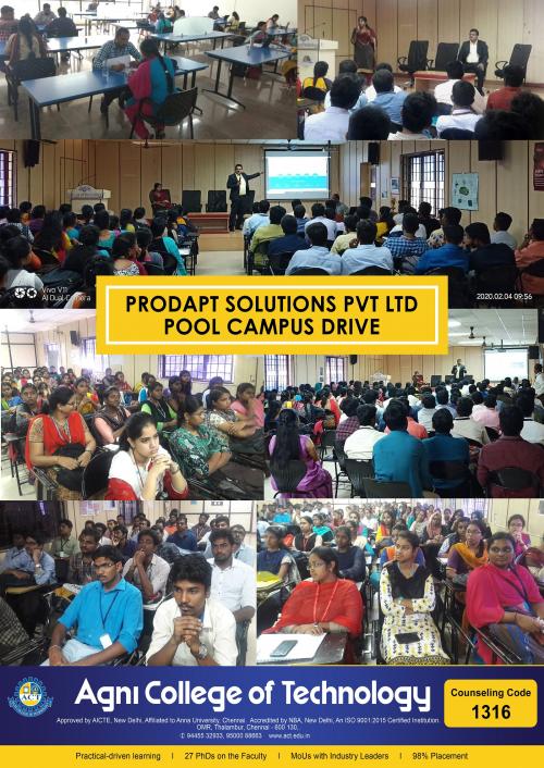 Pool Campus Drive – PRODAPT Solutions Pvt Ltd