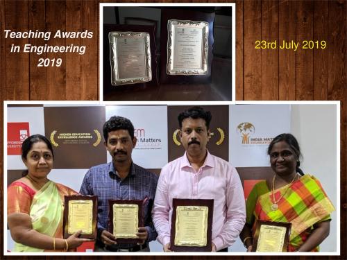 Teaching Awards in Engineering 2019