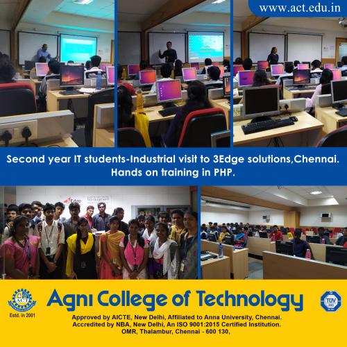 Dept of IT : 2nd Year Industrial Visit to 3Edge Solutions