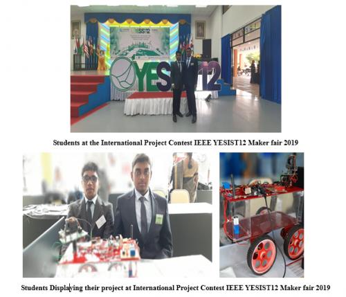 Agni Pride : Students Accolades with 5th place @ International Project Contest IEEE YESIST12 Maker fair 2019, Stamford International University, Bangkok, Thailand