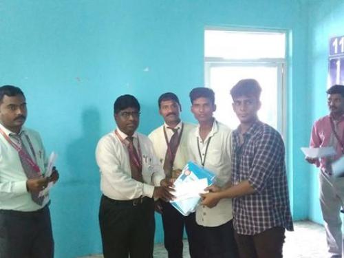 1st place in ROBO SUMO competition in the National Level Technical Symposium organized by St. Joesph College of Engineering held on 09-09-2017.