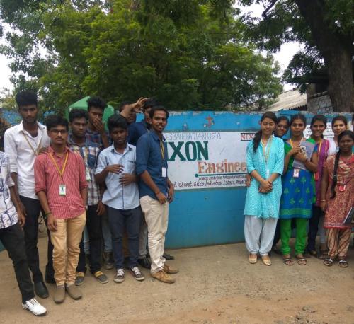 INDUSTRIAL VISIT: 3rd Year IT went to Nixon Engineering, chennai on 30.6.2018