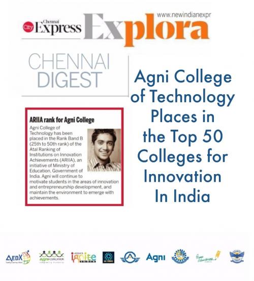 Agni is TOP 50 in ACADEMICS 2020 #PressNews