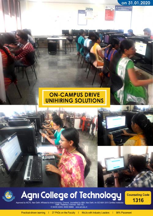 ON – CAMPUS DRIVE UNIHIRING SOLUTIONS