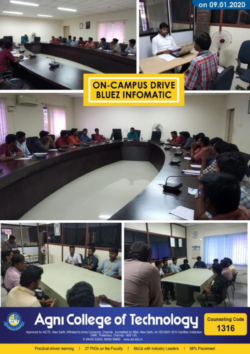 ON – CAMPUS DRIVE BLUEZ INFOMATIC